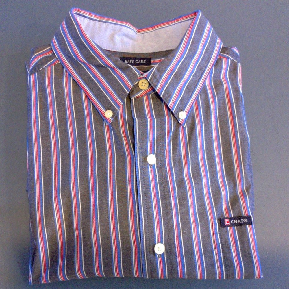 Chaps Easy Care Button Down Shirt Large